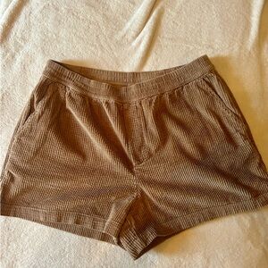 Aerie Tan Corduroy Shorts